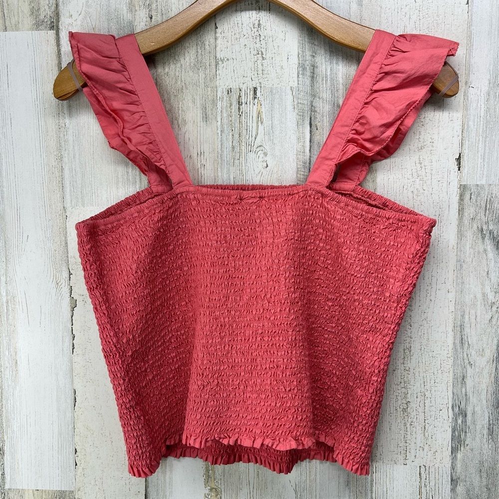 Old Navy Fully Smocked Tank Ginger Rose Pink Womens XL - Picture 2 of 7